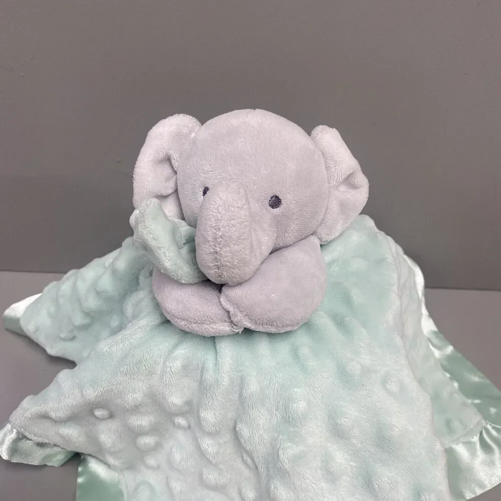 Child of Mine Carter's Sweet Little One Elephant Lovey Security Blanket Rattle